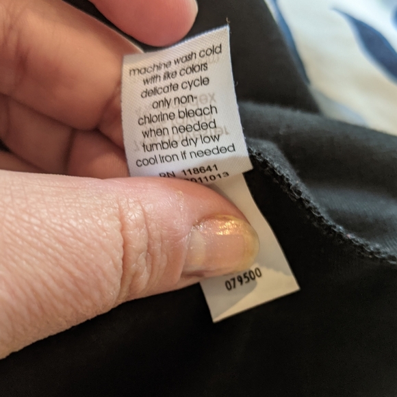 Lane Bryant square neck black peplum top plus - Picture 8 of 8